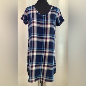 Cloth & Stone plaid dress xs